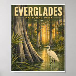 Reizen in Everglades National Park in vroeger tijd Poster