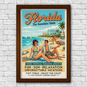 Reizen in Florida in de jaren 60 Poster