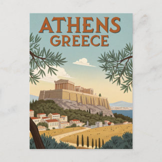Reizen in het oude Athene Briefkaart