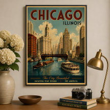 Reizen in het oude Chicago Illinois