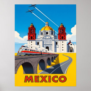 Reizen in het oude Mexico Poster