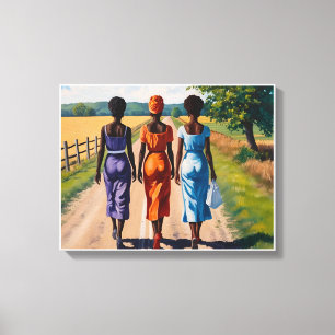 Reizen in het ritme canvas afdruk