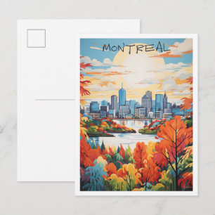 Reizen in Montreal Canada Briefkaart