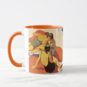 Reizen in oude stijl, vakantie op een cruiseschip mok (Links)