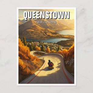 Reizen in Queenstown Nieuw-Zeeland Briefkaart
