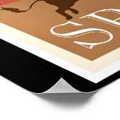 Reizen in Spanje, poster voor oldtimers, (Hoek)