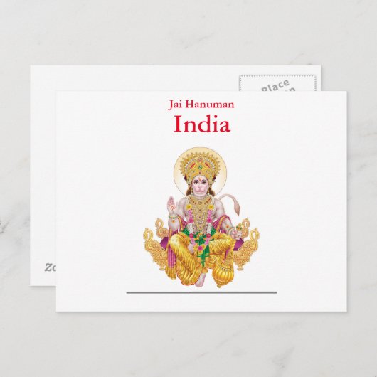  reizen India, toevoeging Briefkaart (Voorkant / Achterkant)