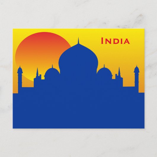  reizen India, toevoeging Briefkaart (Voorkant)