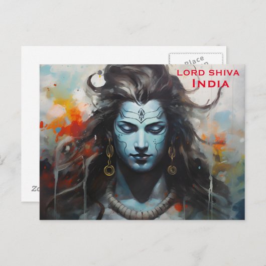  reizen India, toevoeging Briefkaart (Voorkant / Achterkant)