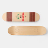 Reizen is een skateboard (Horizontaal)