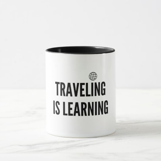 Reizen is leren mok (Midden)