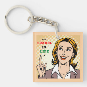 Reizen is leven Sleutelhanger