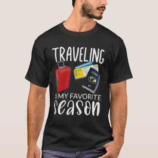 Reizen is mijn favoriete seizoen World Traveller T-shirt