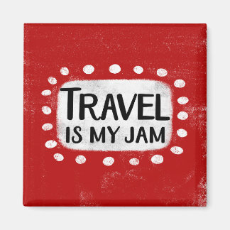 Reizen is mijn Jam koelkastmagneet Magneet