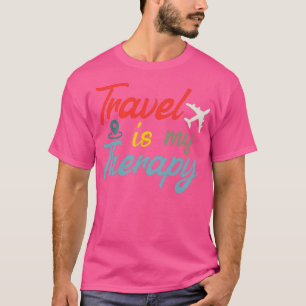 Reizen is mijn Therapy Travel Design T-shirt