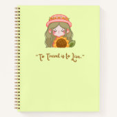 Reizen is om te leven schattig notitieboek ✈💗✨ (Voorkant)