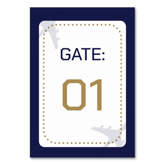 Reizen Kalligrafie Boarding Pass Bruiloft Kaart (Voorkant)