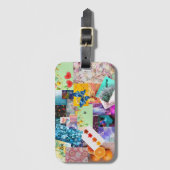 Reizen, kleurrijk, cool, uniek bagagelabel (Voorkant (verticaal))