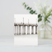 Reizen langs Huntington-strandpier Briefkaart (Staand voorkant)