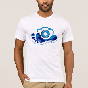 Reizen leren leren groeien t-shirt