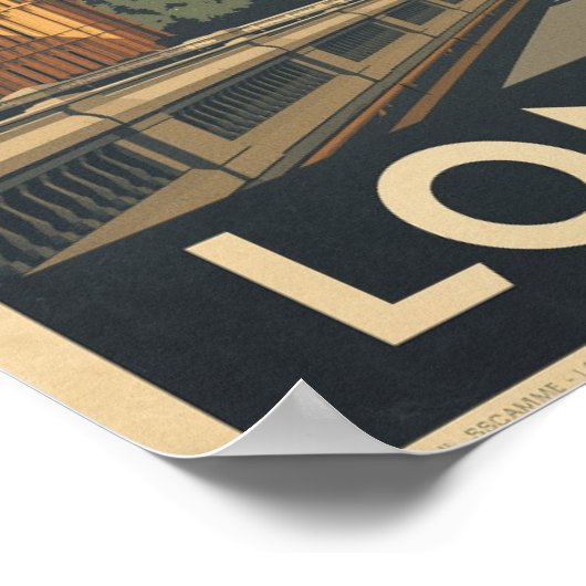 reizen Londen Poster (Hoek)