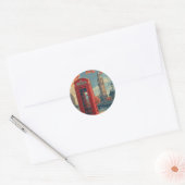 reizen Londen Ronde Sticker (Envelop)