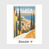 Reizen Malaga Spanje Sticker (Vel)