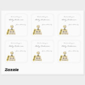 Reizen met Baby shower beklede sticker (Vel)