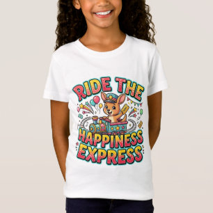 Reizen met de Happiness Express Knuffel Kangoeroe T-shirt