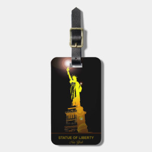 Reizen met vrijheid: Statue of Liberty bagagelabel