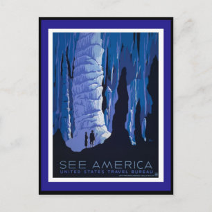 Reizen naar Amerika - WPA Briefkaart