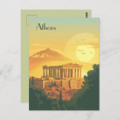 Reizen naar Athene Briefkaart (Voorkant / Achterkant)