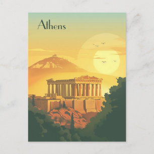 Reizen naar Athene Briefkaart
