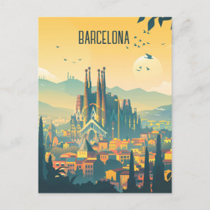 Reizen naar Barcelona Briefkaart