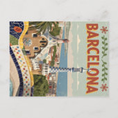  reizen naar Barcelona Gaudí Briefkaart (Voorkant)