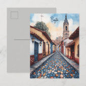 Reizen naar Bogota Columbia Briefkaart (Voorkant / Achterkant)