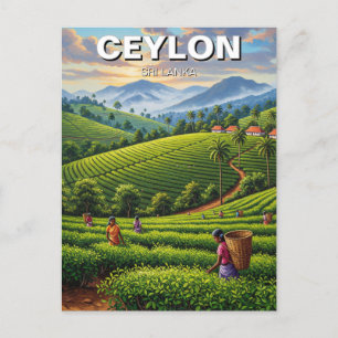 Reizen naar Ceylon Sri Lanka Briefkaart