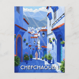 Reizen naar Chefchaouen Marokko Briefkaart