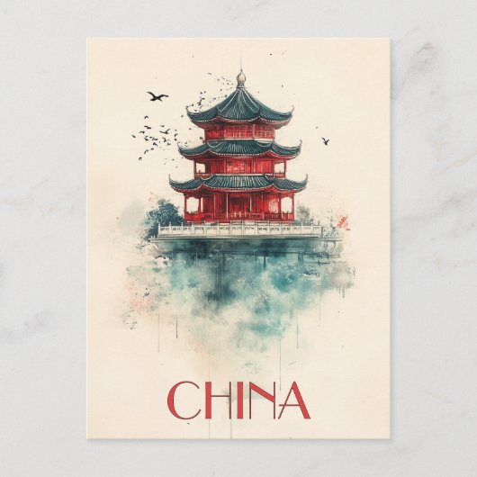 Reizen naar China Briefkaart (Voorkant)