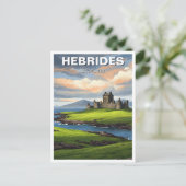 Reizen naar de Hebriden Schotland Briefkaart (Staand voorkant)