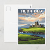Reizen naar de Hebriden Schotland Briefkaart (Voorkant / Achterkant)