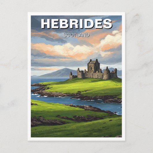 Reizen naar de Hebriden Schotland Briefkaart (Voorkant)