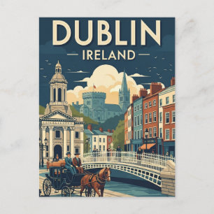 reizen naar Dublin Briefkaart