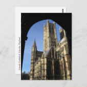 Reizen naar Engeland Lincoln Kathedraal Briefkaart (Voorkant / Achterkant)