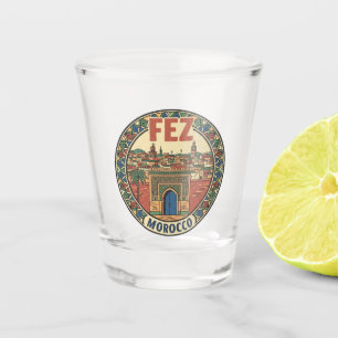 Reizen naar Fez Marokko Shot Glas