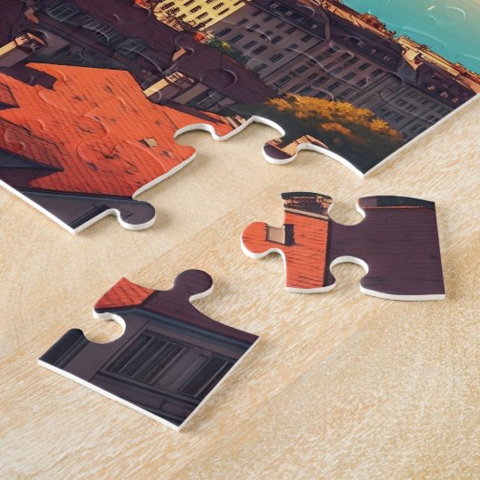 Reizen naar Genève Zwitserland Legpuzzel (Zijkant)