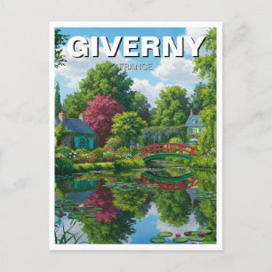 Reizen naar Giverny France Briefkaart