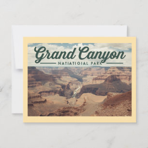 Reizen naar Grand Canyon in vroeger tijden Briefkaart