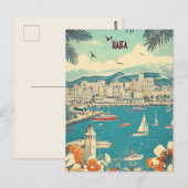 Reizen naar Haifa Israël Briefkaart (Voorkant / Achterkant)