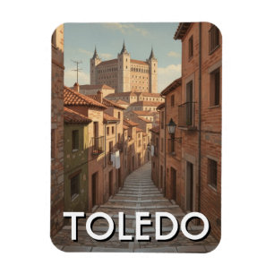 Reizen naar het historische Toledo Spanje Alcazar Magneet